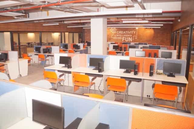 E-library computer lab with workstations at NKP Salve Institute of Medical Sciences, Nagpur