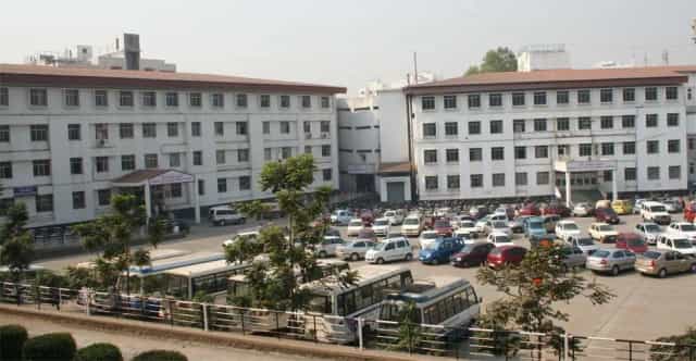 Smt. Kashibai Navale Medical College and General Hospital buildings at Narhe, Pune, with the campus forecourt