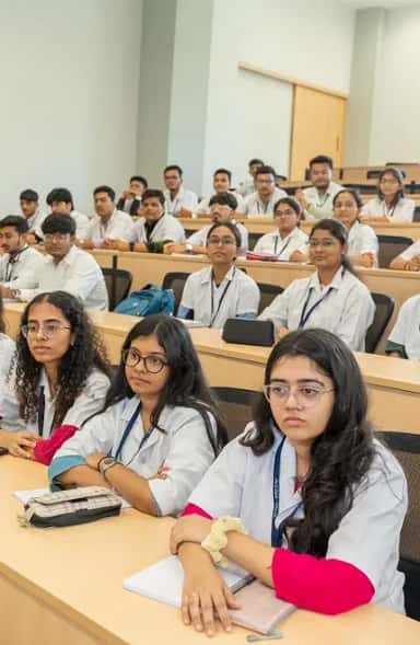 MBBS students seated in a classroom at Ananya College of Medicine & Research, Kalol