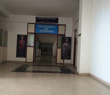 Entrance to the Department of Anatomy and dissection hall at Annaii Medical College and Hospital