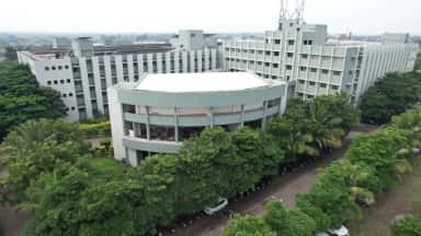 Aerial view of Ashwini Rural Medical College campus