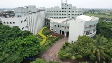 Green campus area at Ashwini Rural Medical College