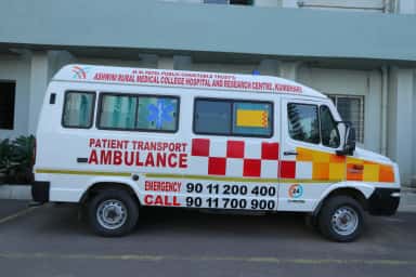 Ambulance service at Ashwini Rural Medical College hospital