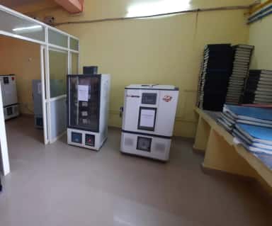 Blood bank refrigeration units at Basaveshwara Medical College Hospital, Chitradurga