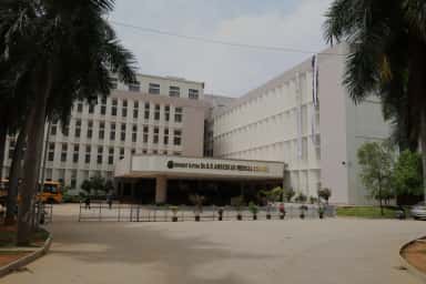 Bharat Ratna Dr. B.R. Ambedkar Medical College main building, front view, Kadugondanahalli, Bengaluru