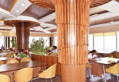 Students reading in the central library of Dr. D. Y. Patil Medical College, Pimpri, Pune