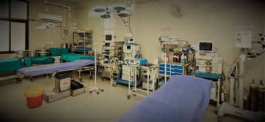 Major operation theatre at the New Civil General Hospital, teaching hospital of Dr. Kiran C. Patel Medical College, Bharuch