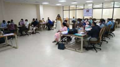 Faculty at a Medical Education Unit workshop at Dr. N. D. Desai Faculty of Medical Science & Research, Nadiad