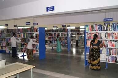 Stack room of the central library at Vikhe Patil Medical College, Ahilyanagar