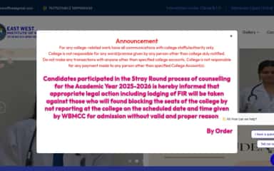 Official college website image detail