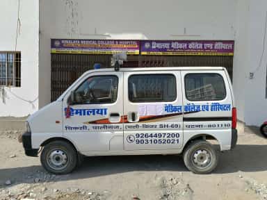 Ambulance interior at Himalaya Medical College and Hospital