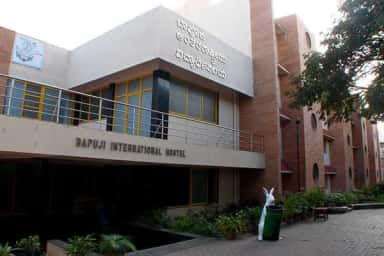Bapuji International Hostel entrance at JJM Medical College Davangere