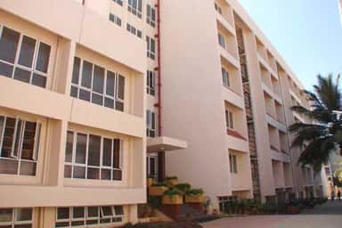 Hostel block exterior at JJM Medical College Davangere