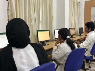 Library at Karuna Medical College