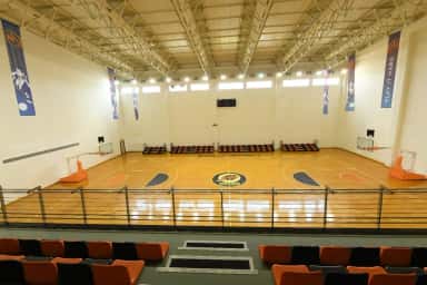Indoor basketball court at MAHE's Marena sports arena, open to KMC Manipal students