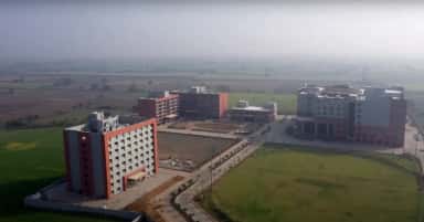 Aerial view of the Kiran Medical College campus at Vadod, Olpad, Surat
