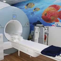 MRI scanner in the radiology department of the K J Somaiya teaching hospital