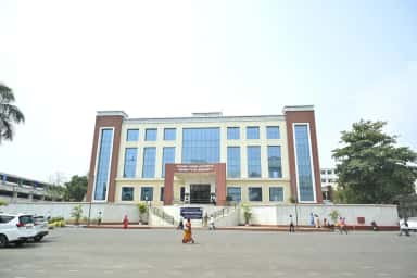 Krishna Vishwa Vidyapeeth university building at the Karad campus