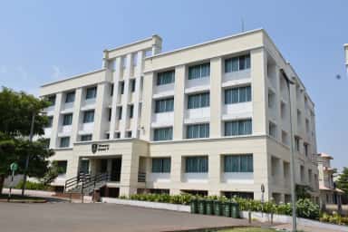 Women's hostel block on the Krishna Vishwa Vidyapeeth campus, Karad