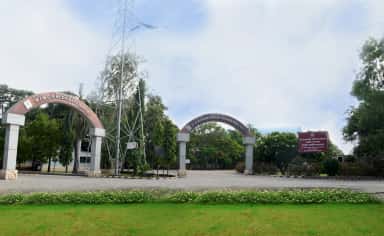 Entrance arches of MIMER Medical College and Dr. Bhausaheb Sardesai Talegaon Rural Hospital at Talegaon Dabhade, Pune
