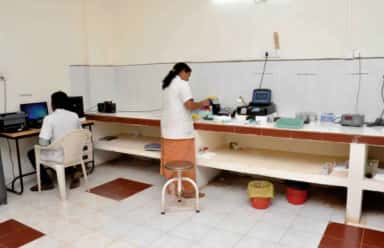 Central biochemistry lab at Mahavir Institute of Medical Sciences