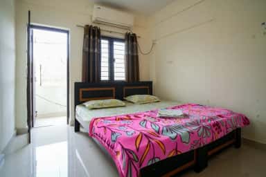 Hostel room with balcony access at Mamata Academy of Medical Sciences, Bachupally