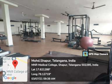 MNR Medical College gym facility
