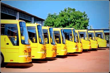 MNR Medical College transport buses