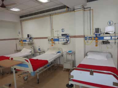 Emergency facility at N C Medical College and Hospital