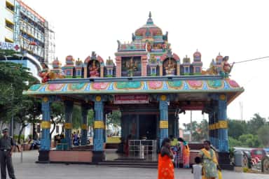 Shree Rajarajeshwari temple on the RRMCH campus, Mysore Road, Bengaluru