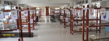 Anatomy museum hall with specimen racks at Sambhram Institute of Medical Sciences, KGF (archived college photo, 2024)