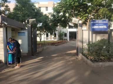 Gate of the Arunima Ladies Hostel at Shri B M Patil Medical College, Vijayapura