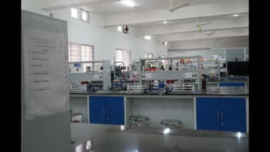 Department of Biochemistry student laboratory at Siddaganga Medical College