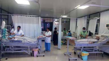 General medicine ICU at Sree Gokulam Medical College Hospital