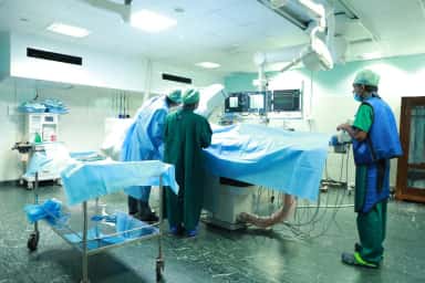 Cardiac cath lab facility at Sree Mookambika hospital
