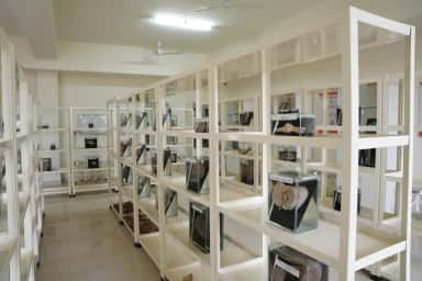 Specimen displays in the anatomy museum at Sri Madhusudan Sai Institute of Medical Sciences and Research