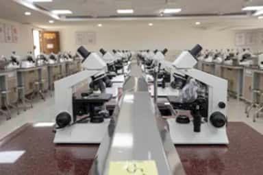 Department laboratory at Symbiosis Medical College for Women