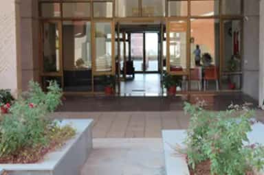 Hostel entrance lobby at Symbiosis Medical College for Women
