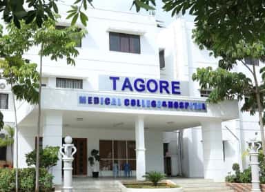 The Tagore Medical College & Hospital academic building entrance at Rathinamangalam, Chennai