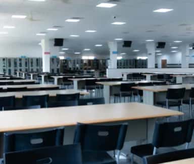 Central library reading hall at Vydehi Institute of Medical Sciences, Bangalore
