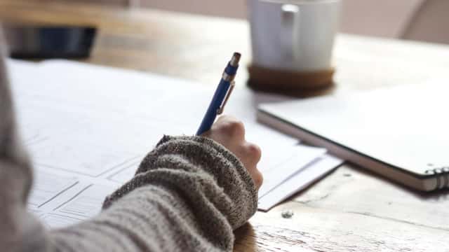 Student preparing for an engineering entrance exam