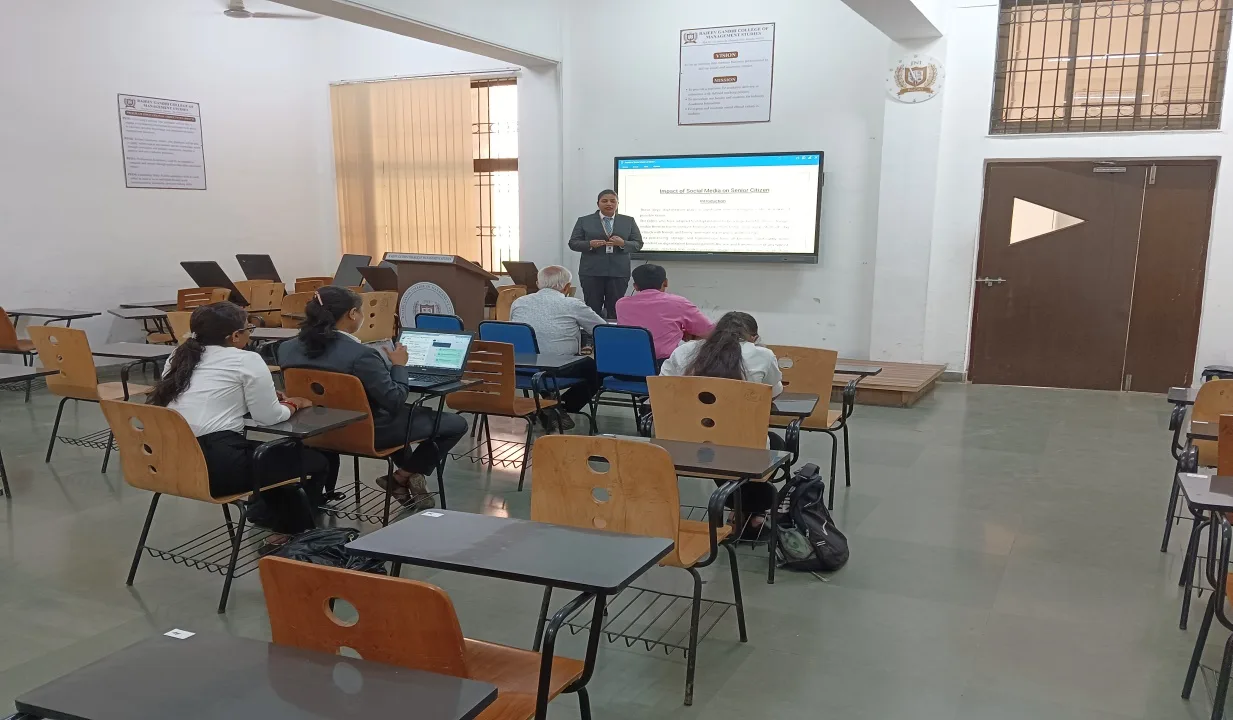 Rajeev Gandhi College of Management Studies (RGCMS) classroom