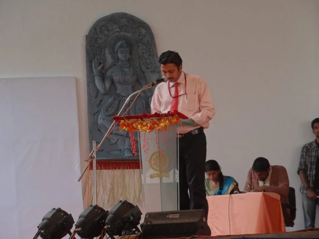 Prof Nagaraj Rao Introducing Guest of Honor — Shri Madhwa Vadiraja Institute of Technology and Management