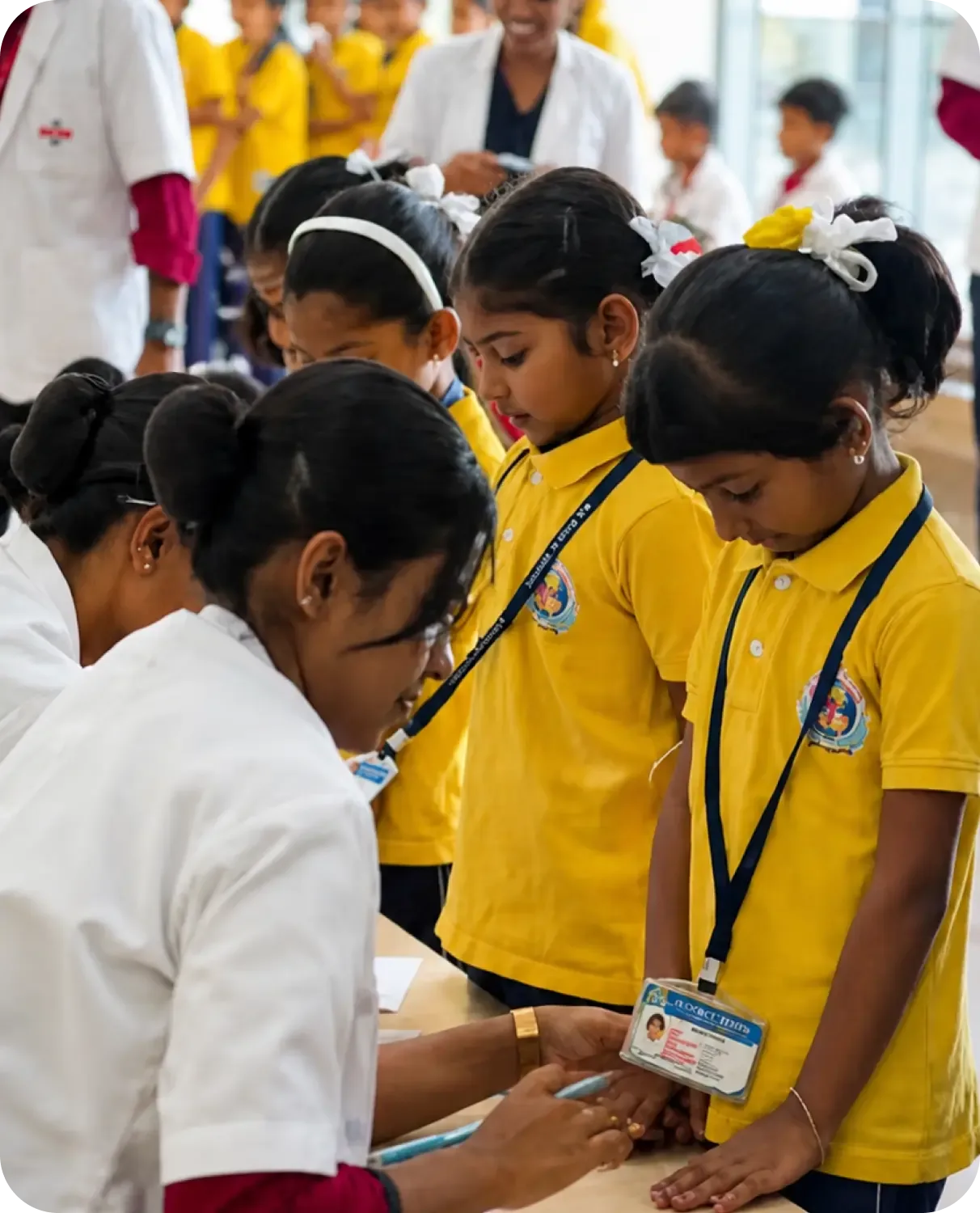 Nurturing young lives through care — comprehensive health camp for school students. — Narayana Hrudayalaya Institute of Physiotherapy