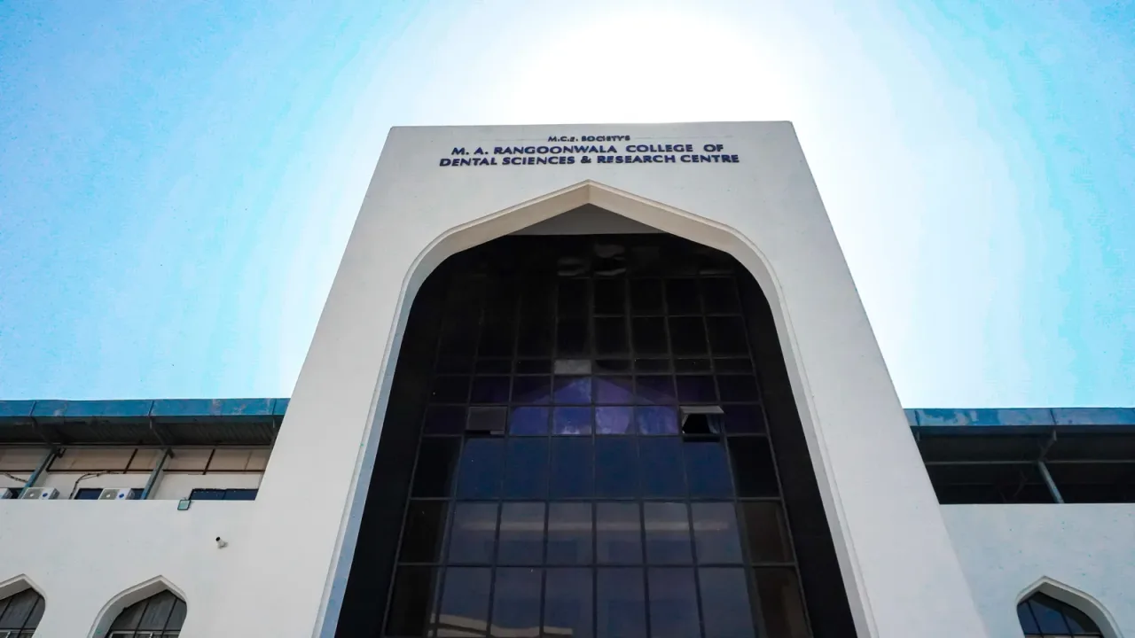 M.A. Rangoonwala College of Dental Sciences & Research Centre — About College Embedded Campus Building Image
