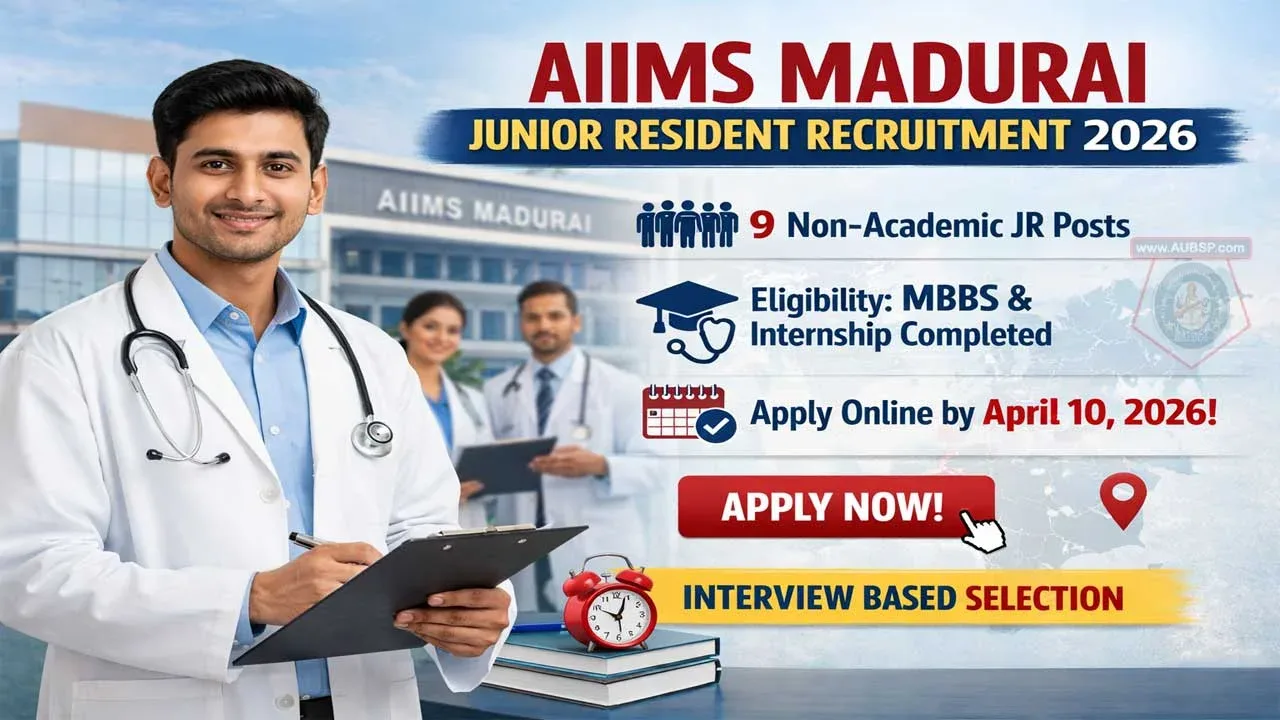 AIIMS Madurai Junior Resident Recruitment 2026 — m-e-t-degree-evening-college-bengaluru
