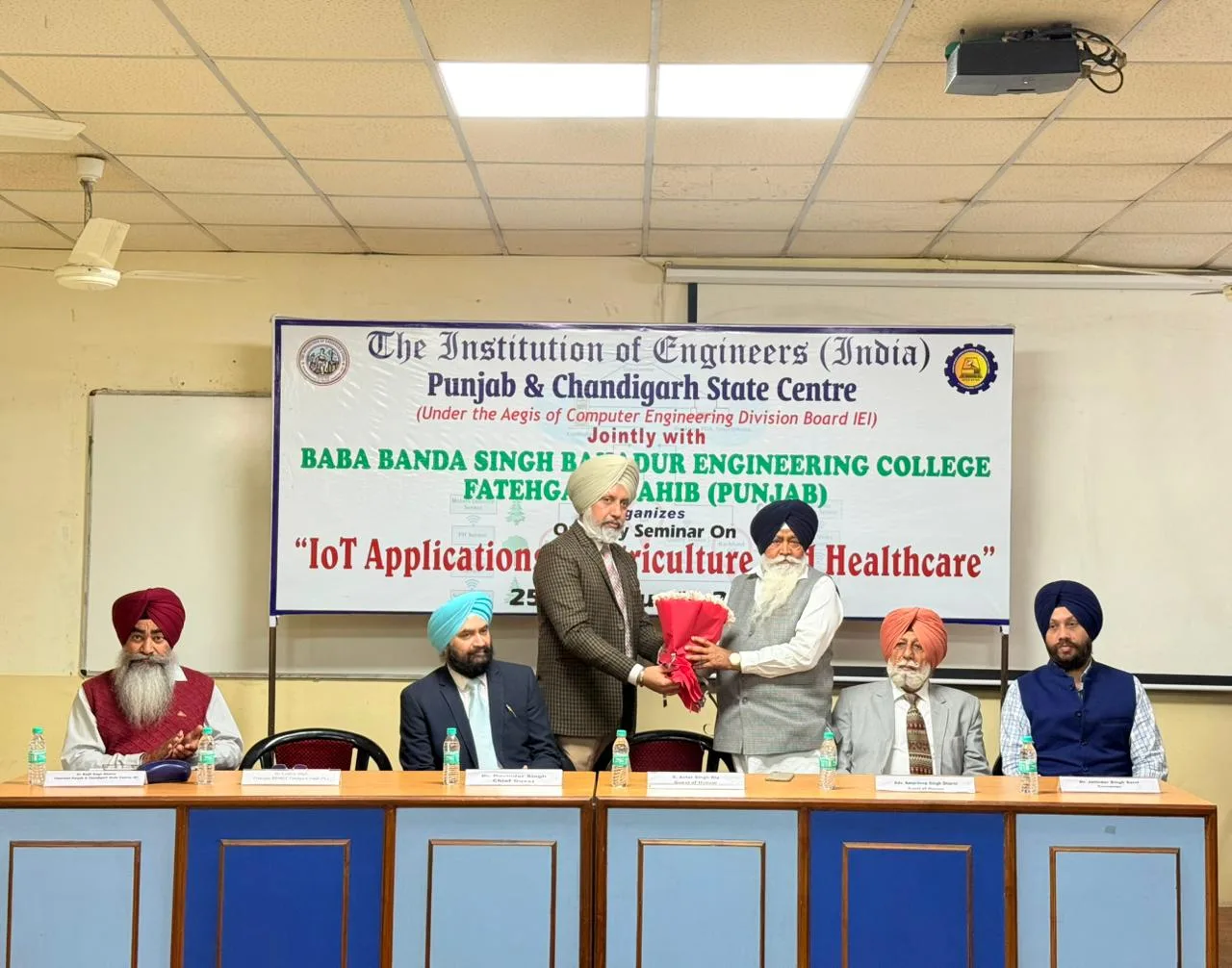 One Day Seminar on IOT Applications in Agriculture and Healthcare — Baba Banda Singh Bahadur Engineering College