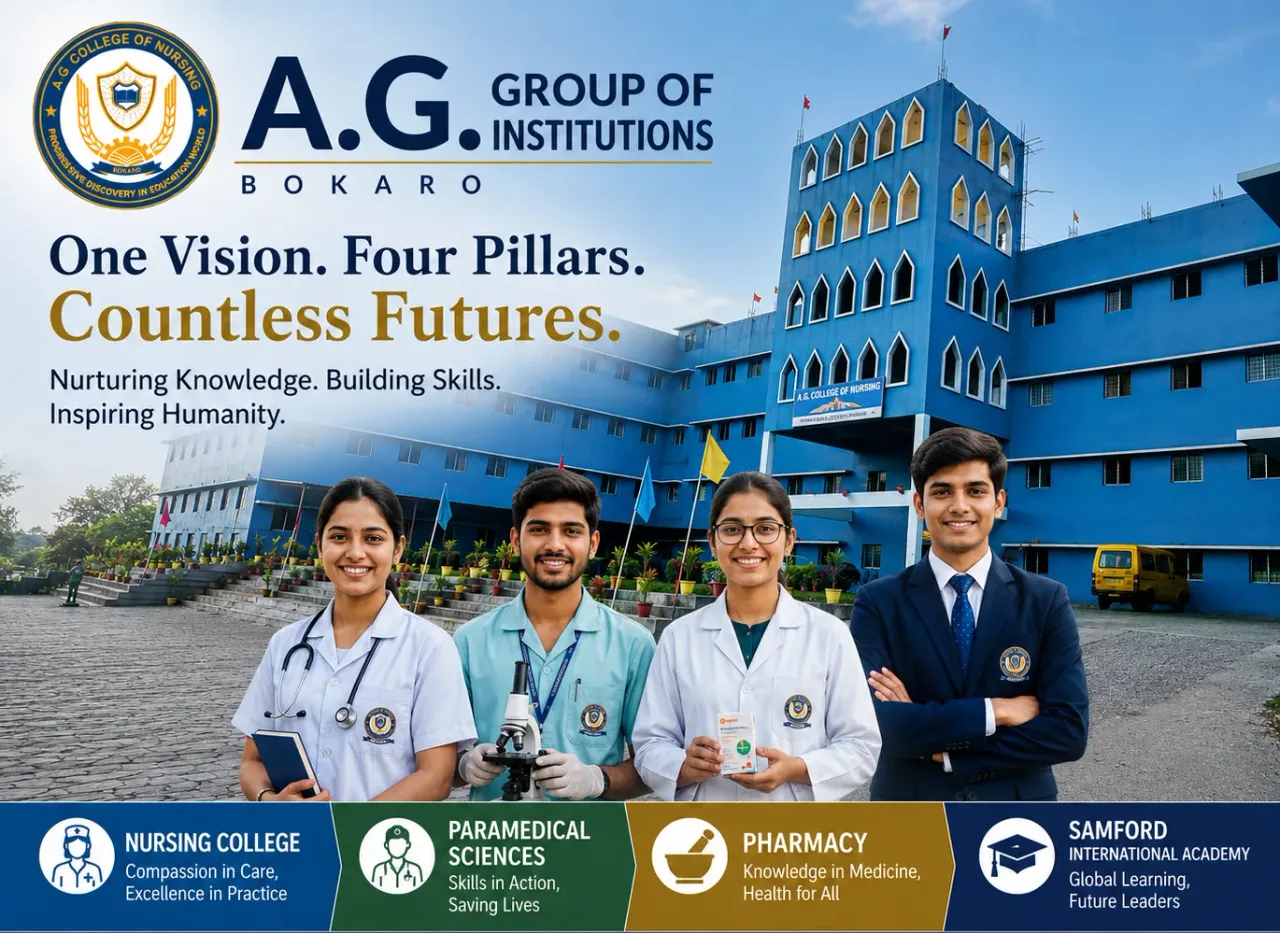Students of the best nursing college in Jharkhand at A.G. Group of Institutions campus Bokaro — a-g-college-of-nursing-bokaro