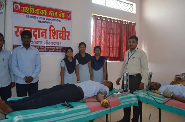 Blood Donation Camp — Mula Education Society's College of Pharmacy, Sonai