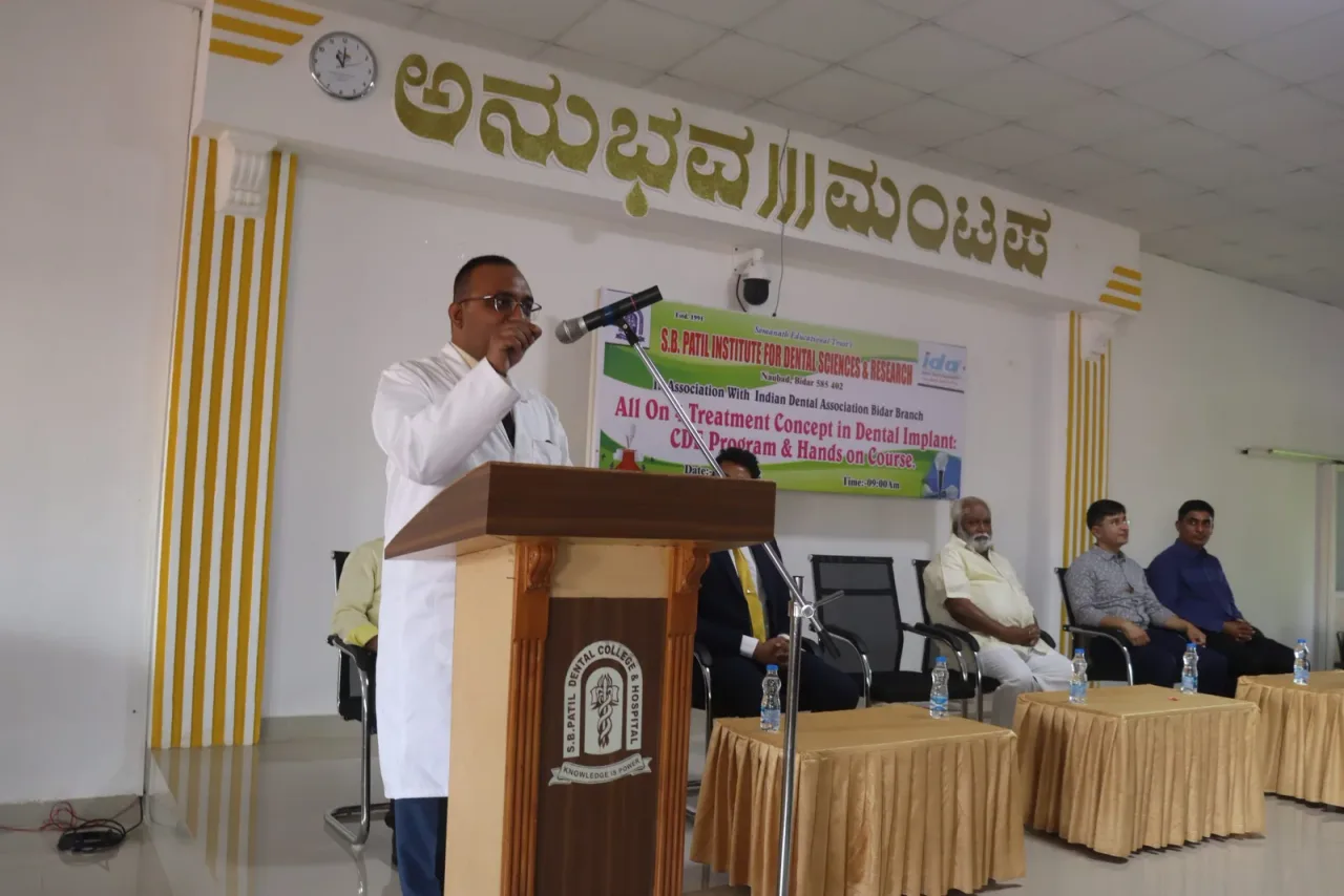IMG_9696 — formal presentation setting — S.B. Patil Institute for Dental Sciences and Research